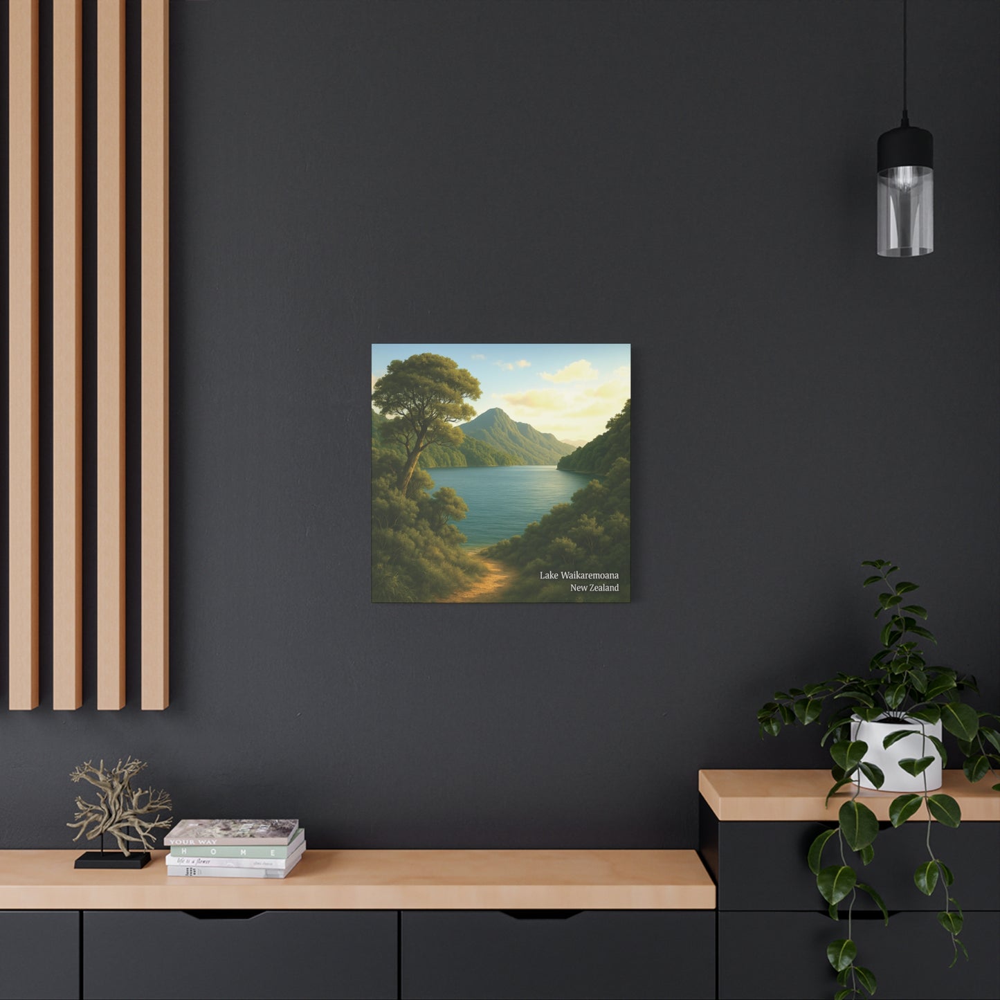 Lake Waikaremoana Canvas Print v1– New Zealand Great Walks Collection