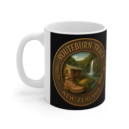 Routeburn Track Coffee Mug – New Zealand Great Walks Collection v3 (Fiordland)