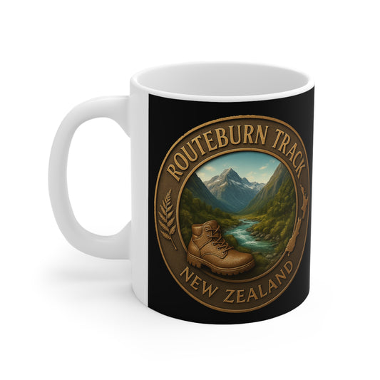 Routeburn Track Coffee Mug – New Zealand Great Walks Collection v1 (Fiordland)