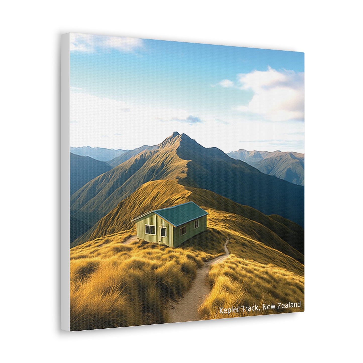 Kepler Track Canvas Print – Alpine Shelter, Fiordland NZ