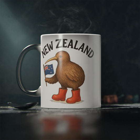 Aotearoa New Zealand Kiwi Coffee Mug — NZ Souvenir V2