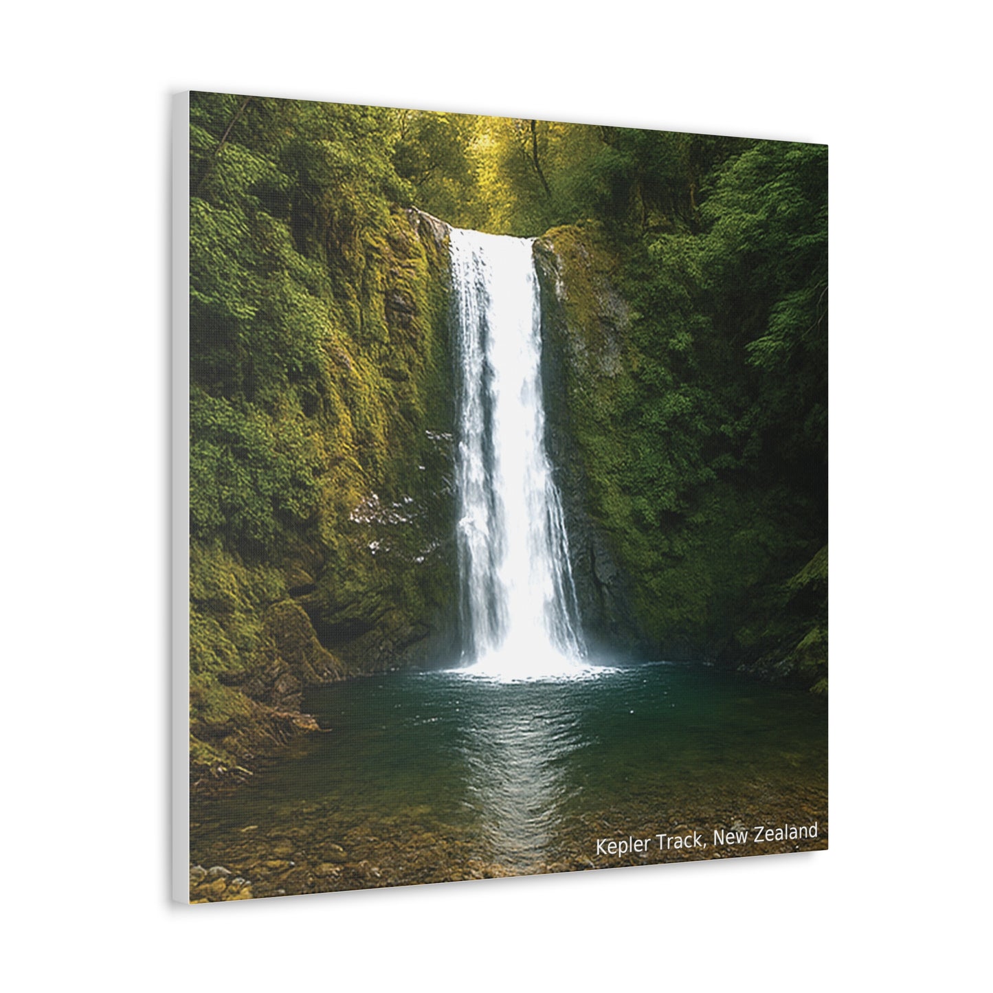 Kepler Track Canvas Print – Waterfall, Fiordland NZ