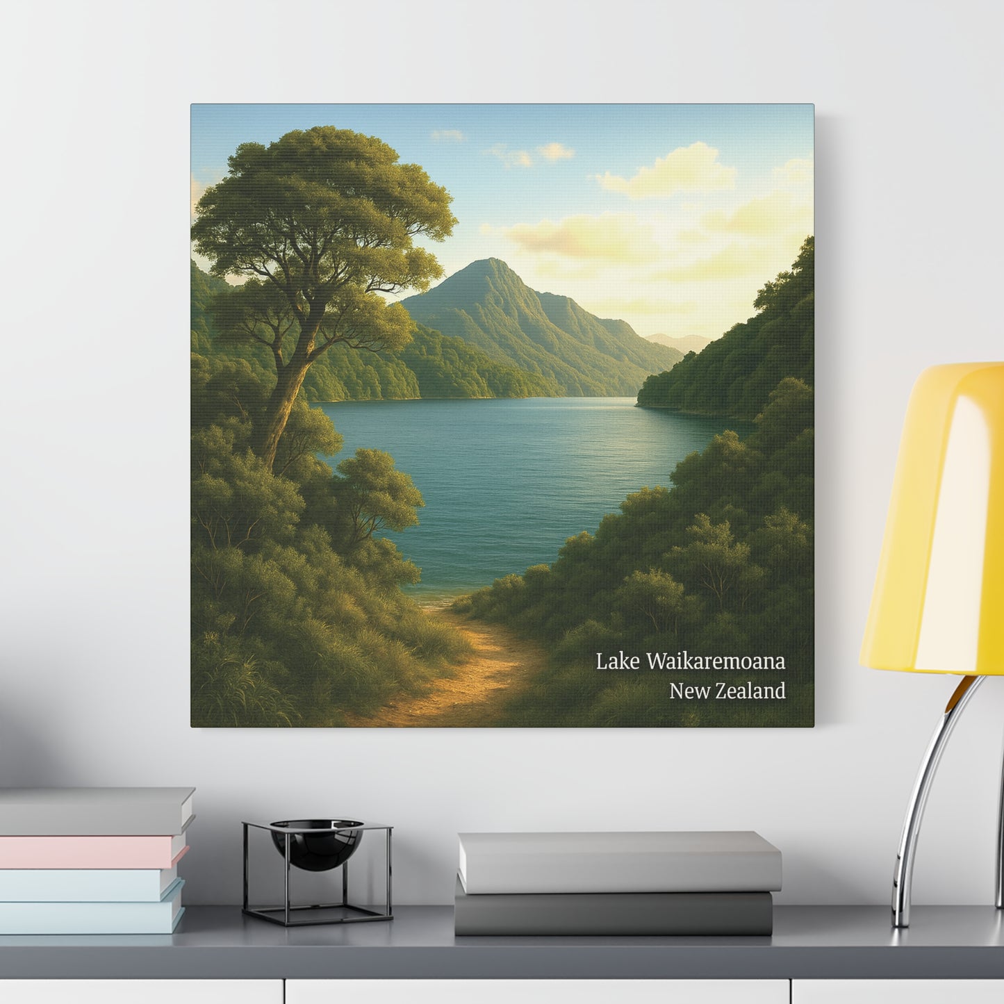 Lake Waikaremoana Canvas Print v1– New Zealand Great Walks Collection