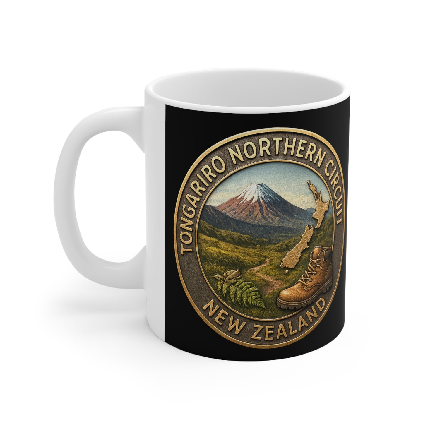 Tongariro Northern Circuit Track Coffee Mug – New Zealand Great Walks v3 (Tongariro National Park)