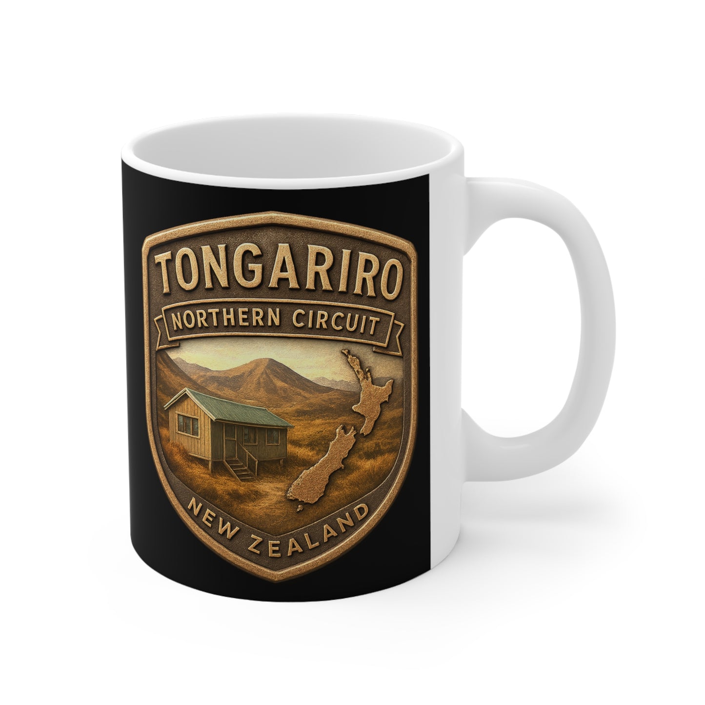 Tongariro Northern Circuit Track Coffee Mug – New Zealand Great Walks v2 (Tongariro National Park)