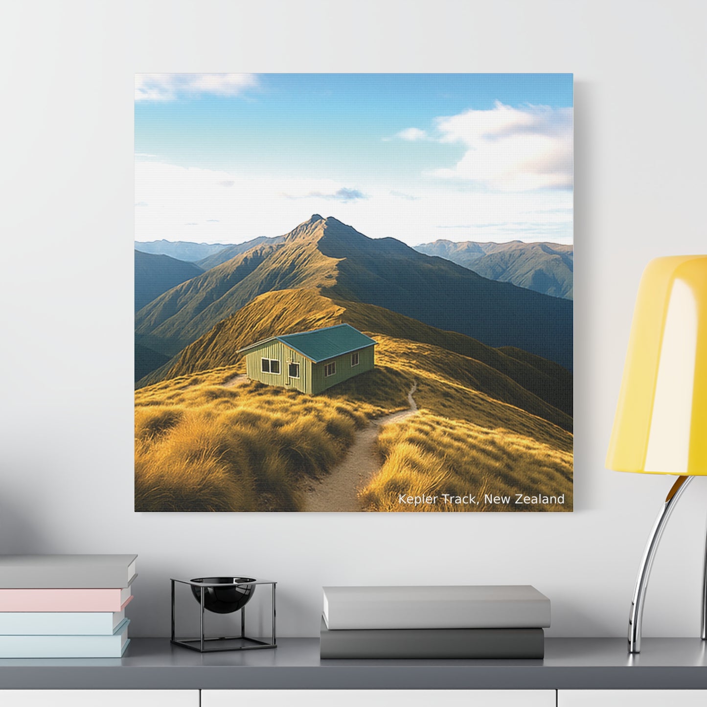 Kepler Track Canvas Print – Alpine Shelter, Fiordland NZ