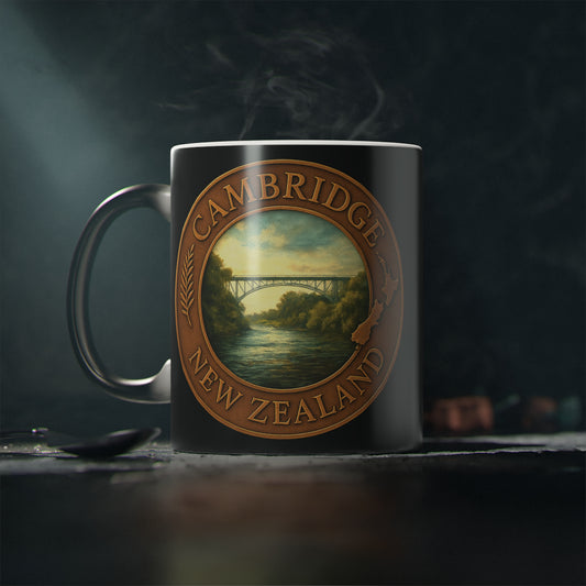 Cambridge New Zealand Bridge & Dam Emblem Coffee Mug
