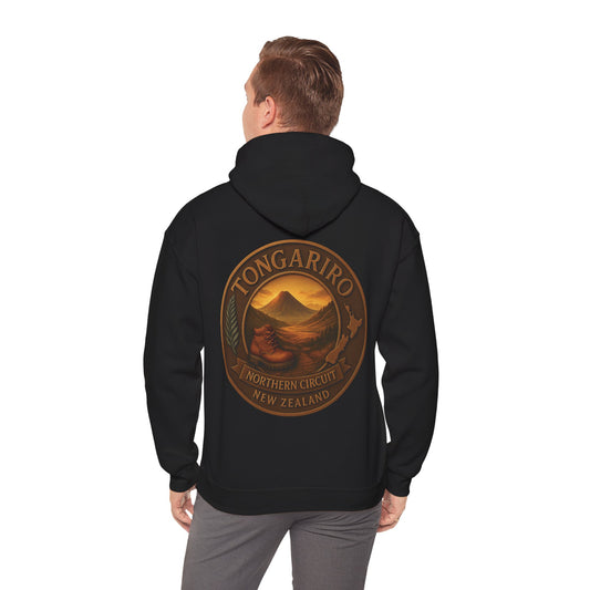 Tongariro Northern Circuit Track Premium custom 2-sided designed Hoodie V1– Great Walks of New Zealand Adventure Wear