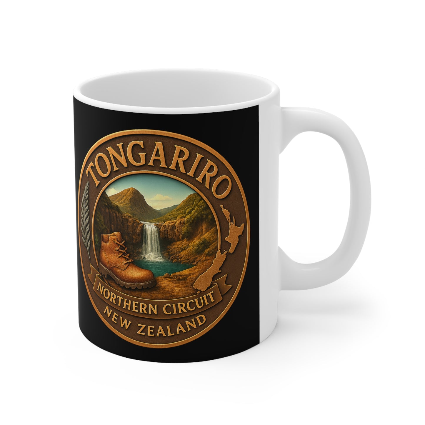 Tongariro Northern Circuit Track Coffee Mug – New Zealand Great Walks v3 (Tongariro National Park)