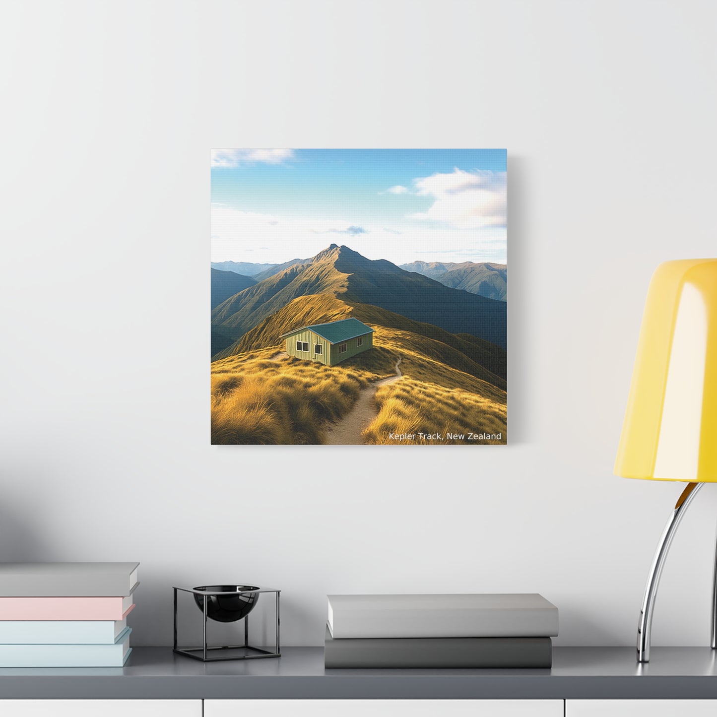 Kepler Track Canvas Print – Alpine Shelter, Fiordland NZ