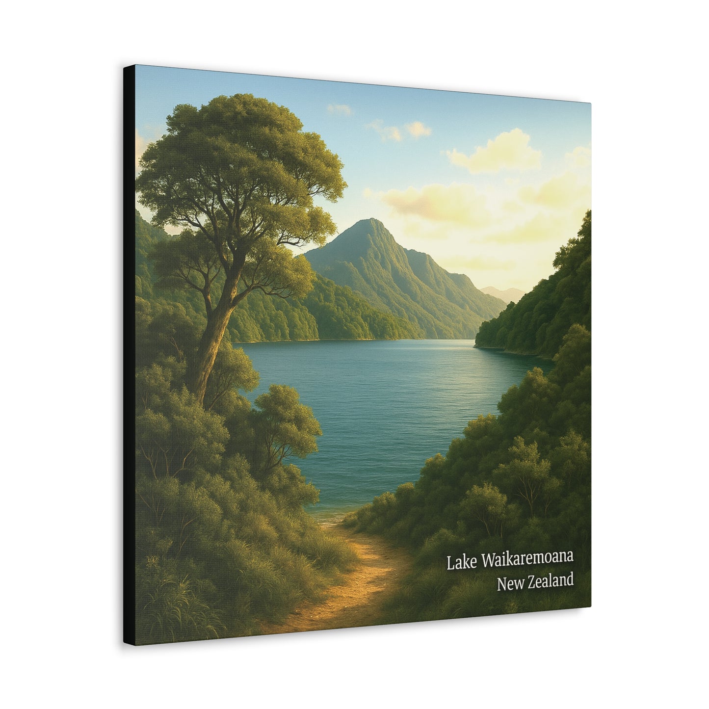 Lake Waikaremoana Canvas Print v1– New Zealand Great Walks Collection