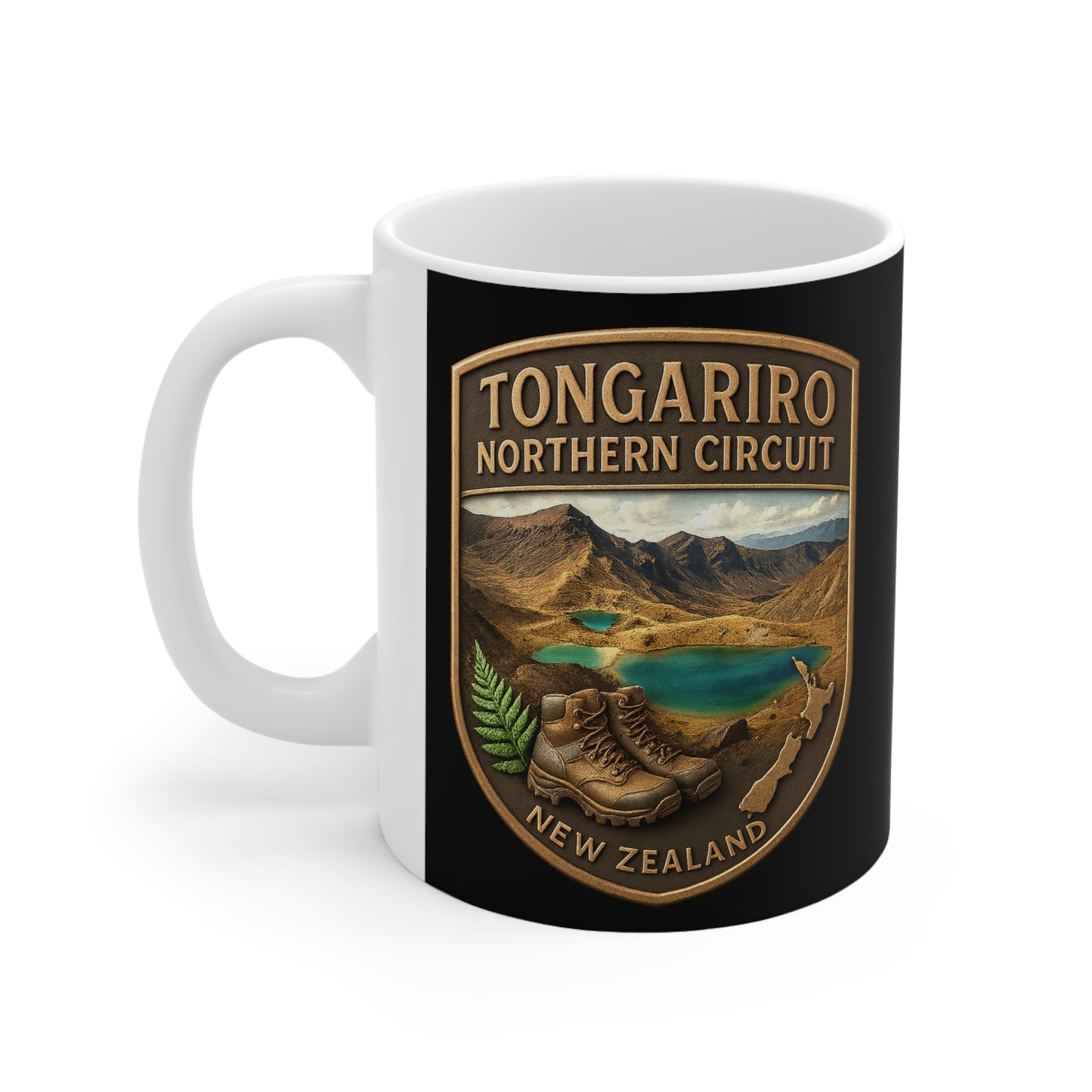 Tongariro Northern Circuit Track Coffee Mug – New Zealand Great Walks v2 (Tongariro National Park)