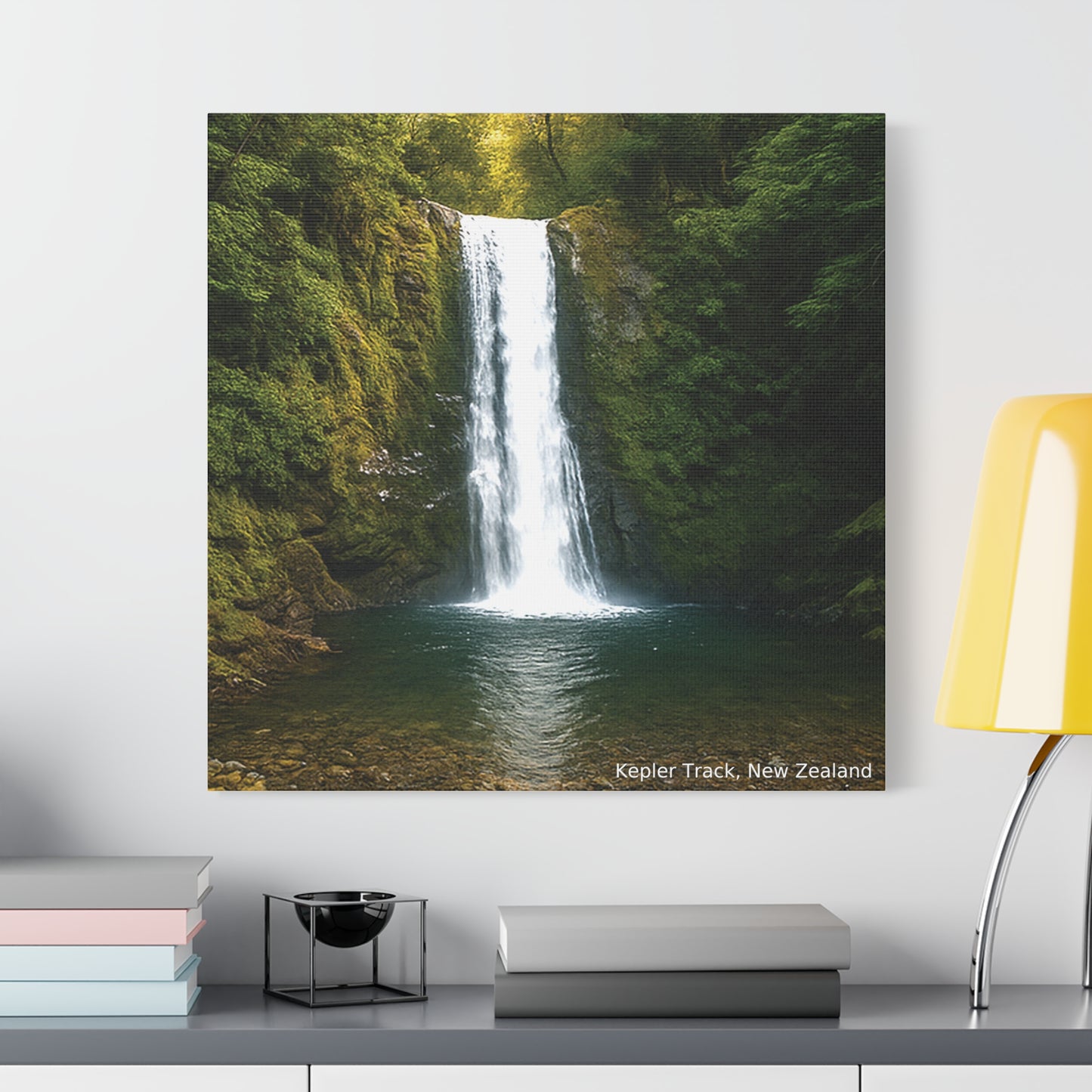 Kepler Track Canvas Print – Waterfall, Fiordland NZ