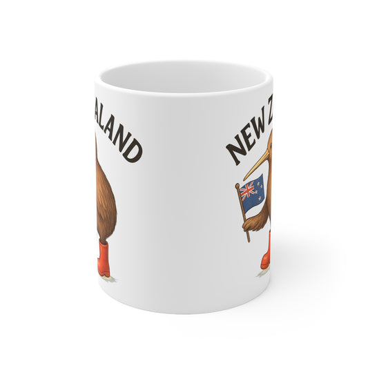 Aotearoa New Zealand Kiwi Coffee Mug — NZ Souvenir V2