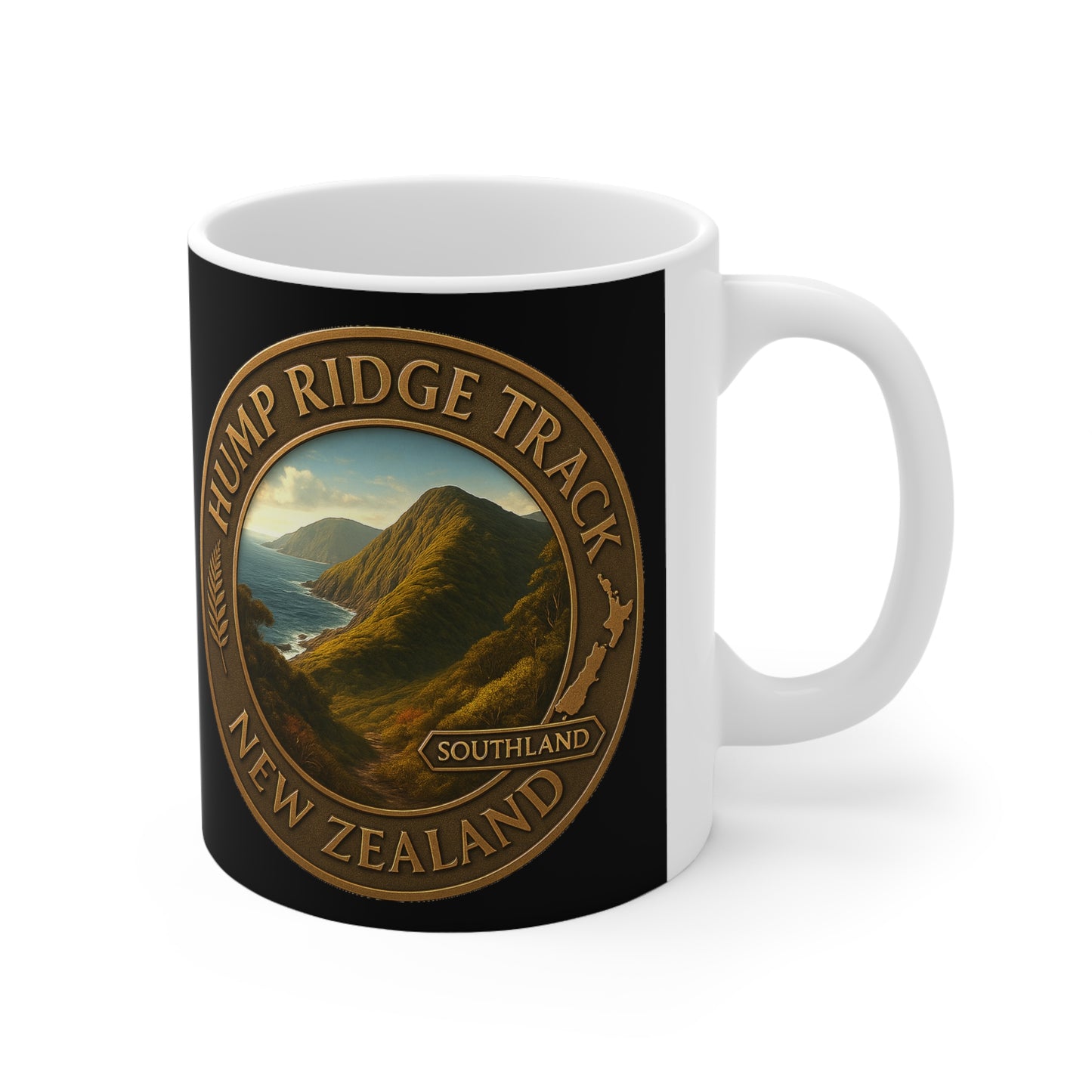 Hump Ridge Track Coffee Cup V1 (Premium Ceramic) Great- Walks Collection