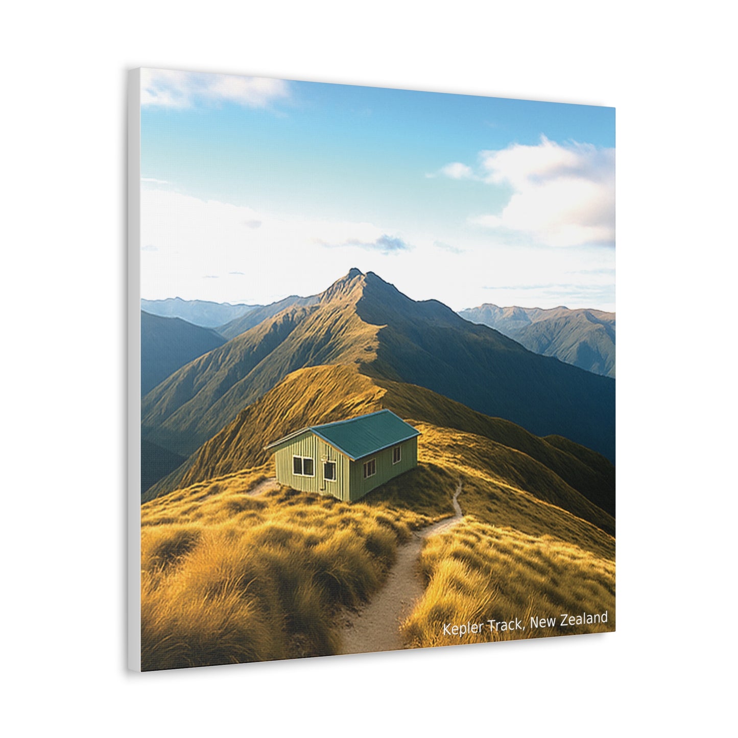 Kepler Track Canvas Print – Alpine Shelter, Fiordland NZ