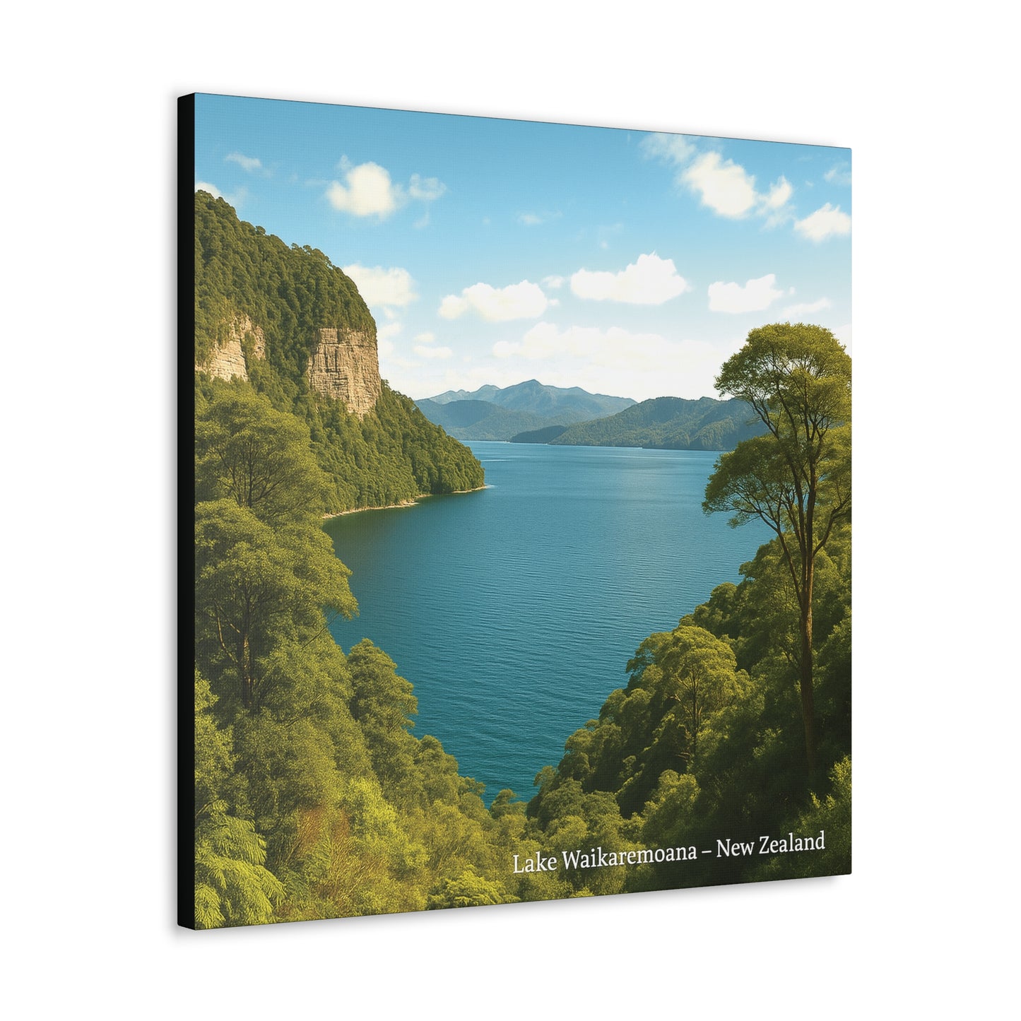 Lake Waikaremoana Canvas Print v3– New Zealand Great Walks Collection